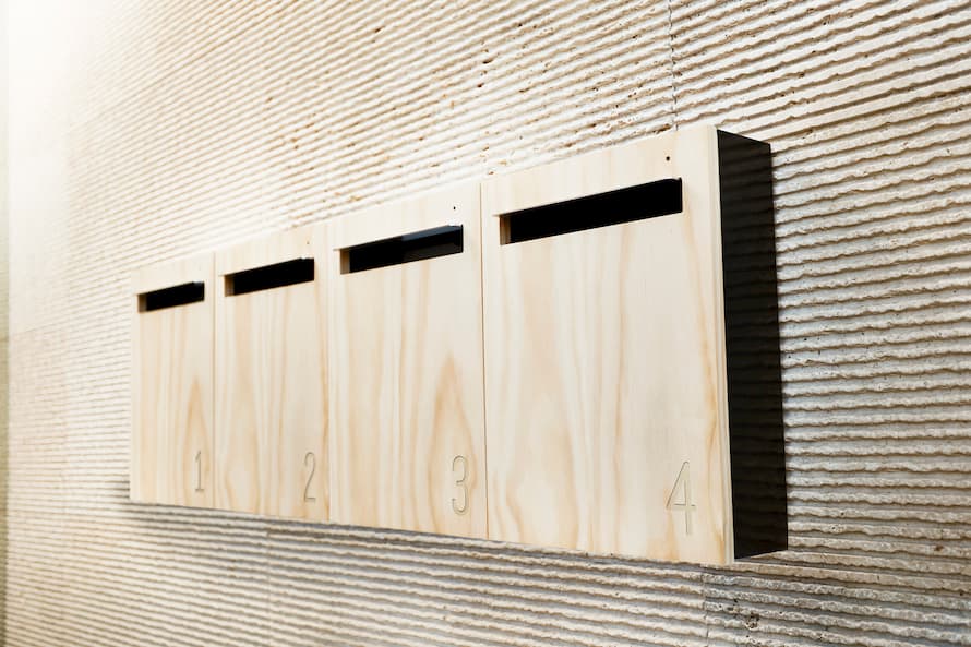 column mounted javi letterboxes