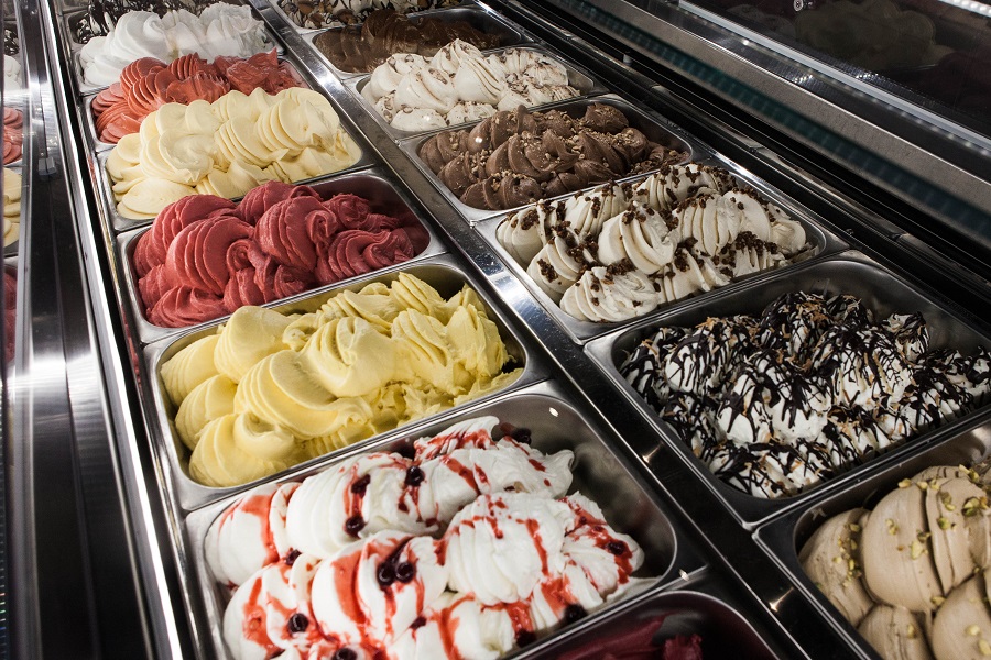 Ice cream display