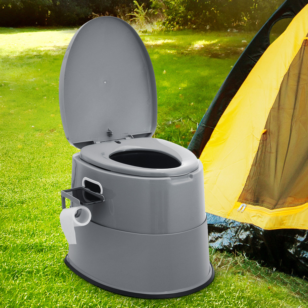 Well, this might not be an actual part of the furniture list, but a camping toilet surely is a much-needed camping essential. These toilets are the perfect solution for all those of you who don’t have any toilet facilities nearby. Portable, compact and lightweight, these easy to move around camping toilets can certainly help you have all the necessities when outdoors.