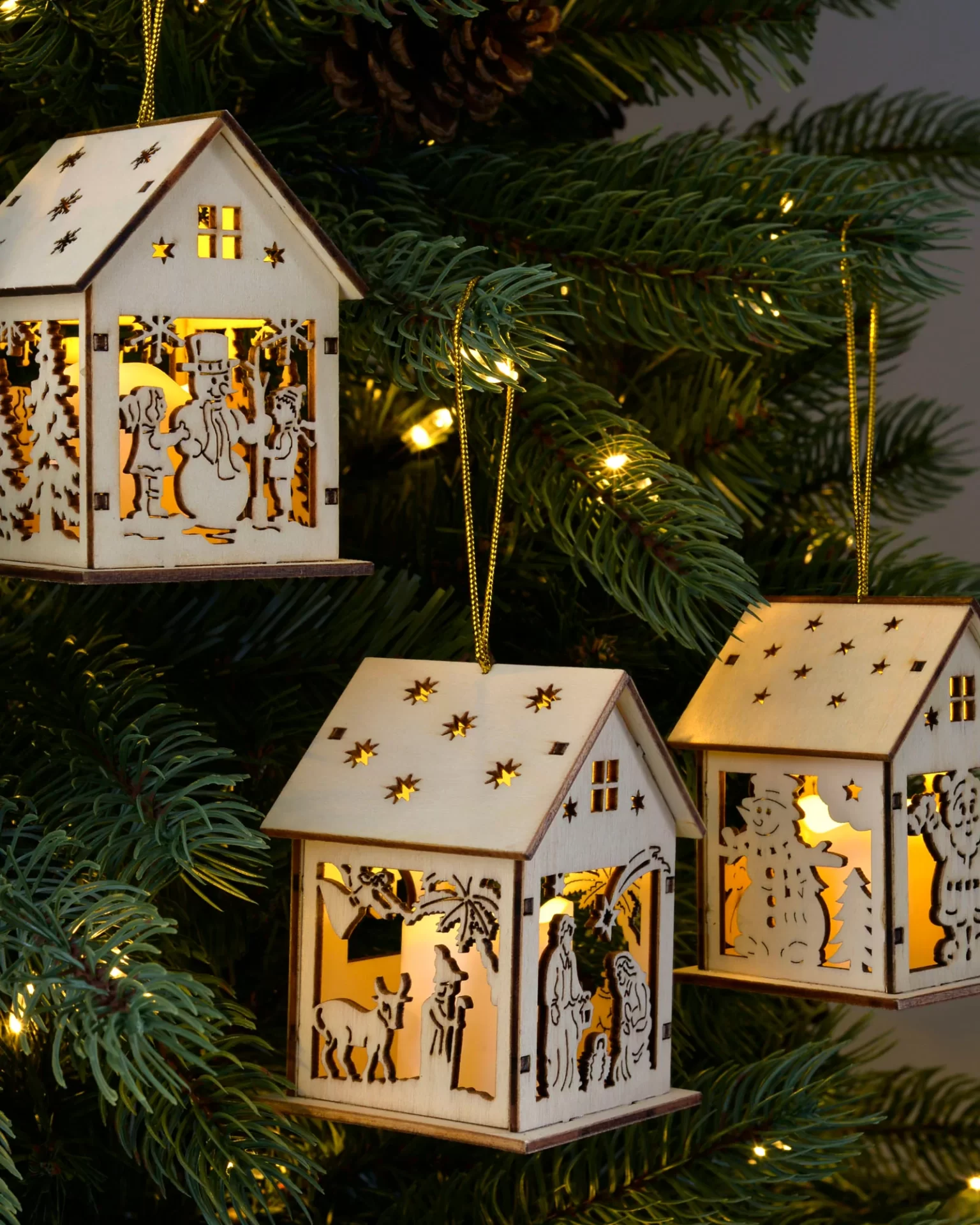 The nativity scene is often seen as the defining element of Christmas. It's a representation of the holiday season, and its heartwarming message often resonates with many people. The birth of the Christian Saviour is a special moment, and you can recreate it in your home with delightful nativity house hanging decorations.