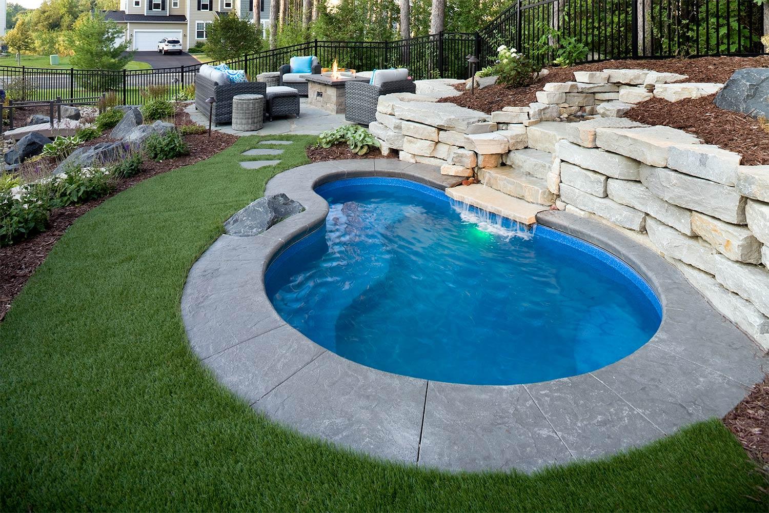 The size is another crucial factor to consider when you plan to buy a plunge pool. Measure the area where you plan to install it and make sure that the model you choose will fit comfortably within that space. You don't want to end up with a pool that's too large for your yard, or too small to meet your needs. 
Another important consideration is how you plan to use it. If you’re planning to swim laps, you'll need a model that's long enough to accommodate your strokes. If you're more interested in a pool that will provide outdoor fun for your little ones and yourself, you might need a smaller size. 
Keep in mind that the size will also impact the cost. Larger models will typically be more expensive, both in terms of the initial purchase price and ongoing maintenance costs. 