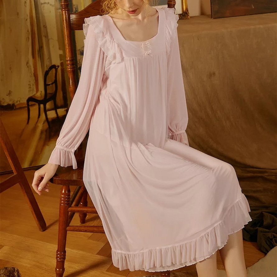 pink french country sleepwear