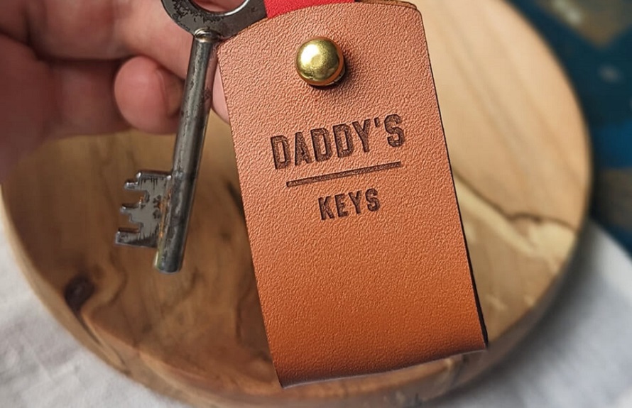personalised key ring for Father's Day