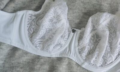 white lace bra