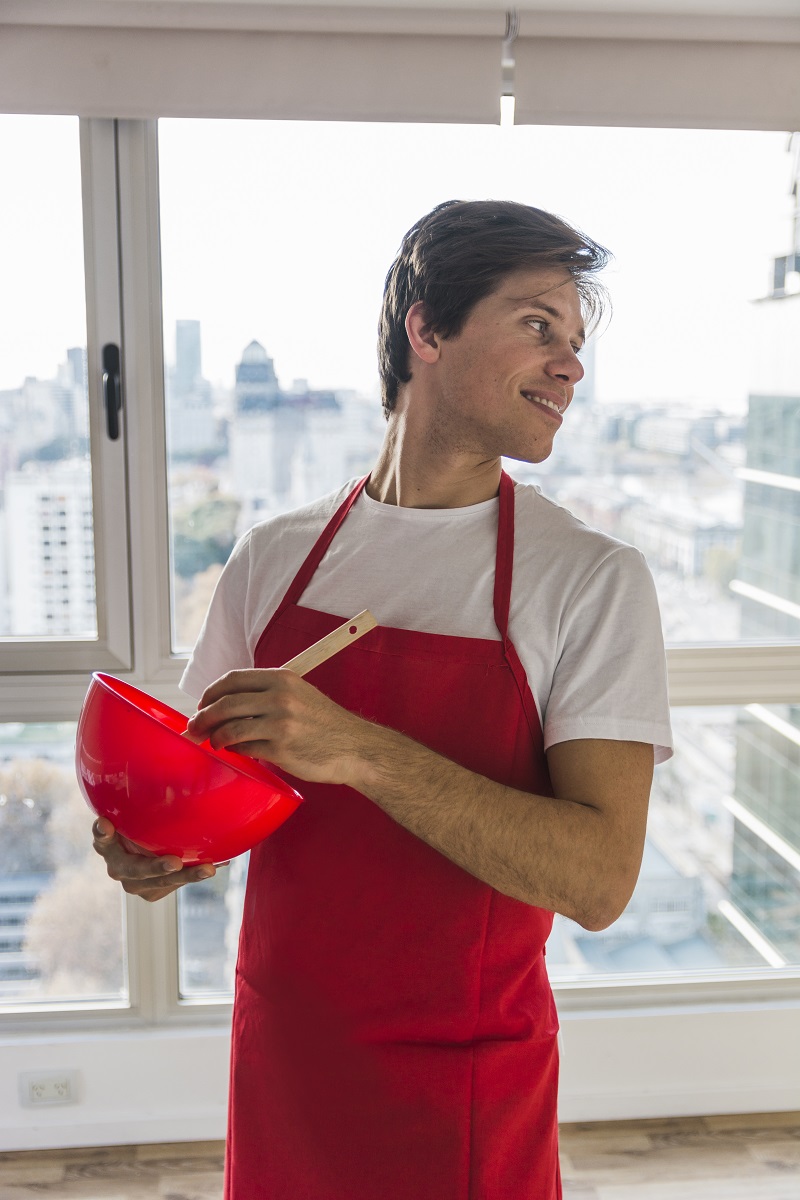 Red apron