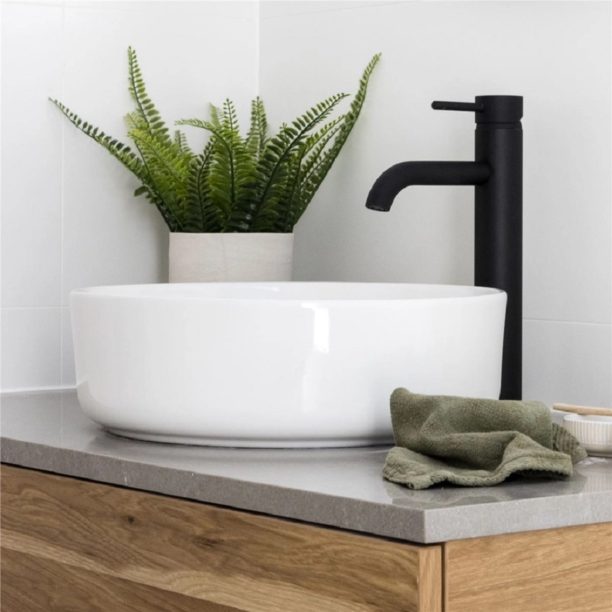 Basin above counter