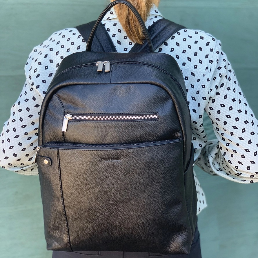 Leather backpack