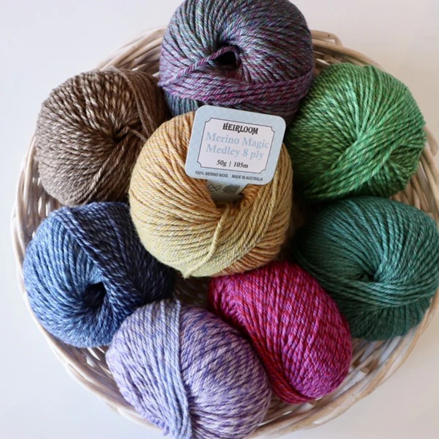 Heirloom 50g "Easy Care" 12-Ply 100% Wool Yarn