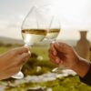 toasting with a Riesling wine