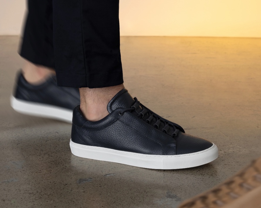 close up of men's designer sneakers