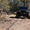car using winch off road