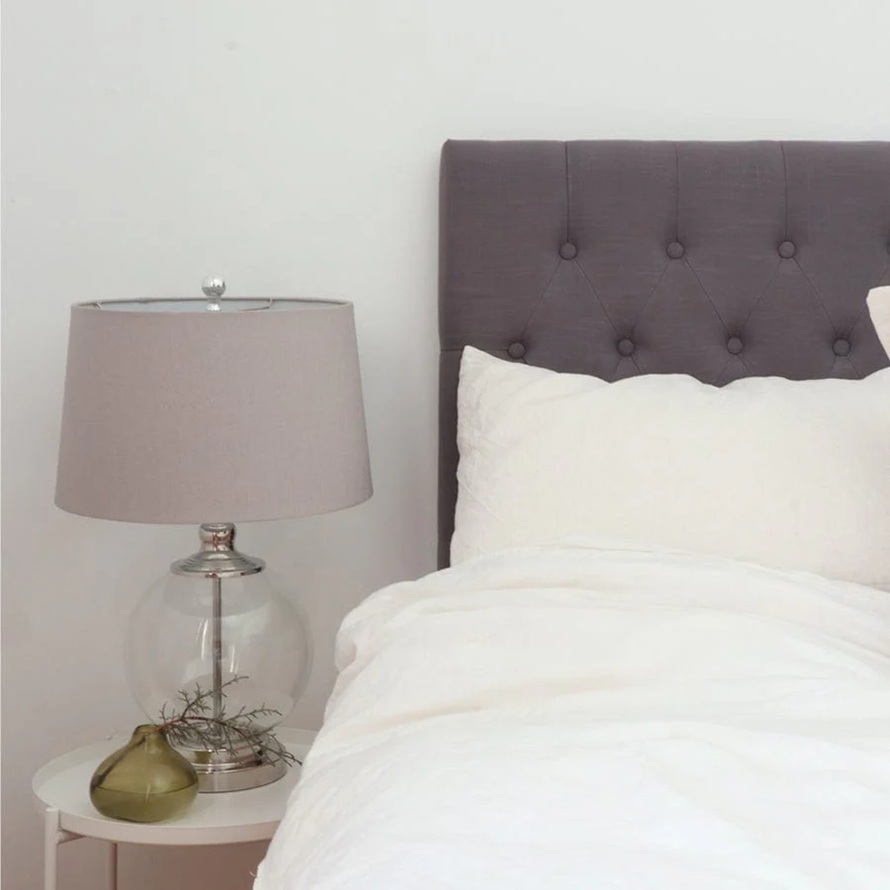 Charlotte Chesterfield Bedhead Double Size Grey