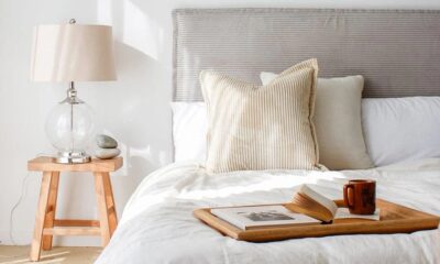 Juno Bedhead with Slipcover King Size Mist Corduroy