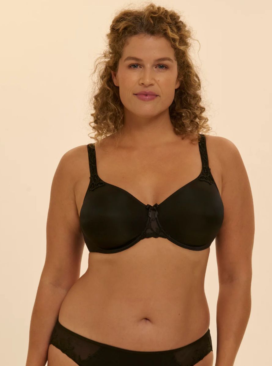 Andora Rigid Seamless Bra - Black