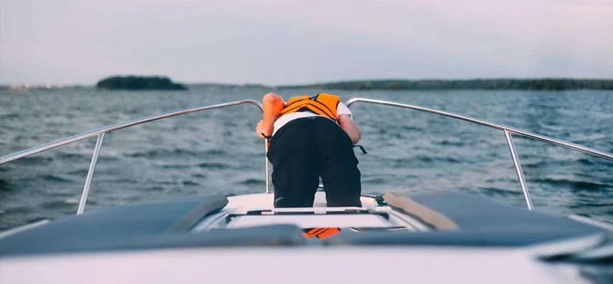 Person with seasickness